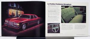 1975 Pontiac Ville Parisienne Catalina Laurentian Canadian Brochure French Text