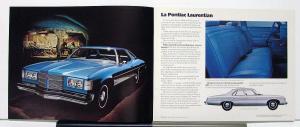 1975 Pontiac Ville Parisienne Catalina Laurentian Canadian Brochure French Text