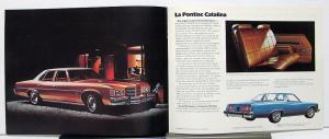 1975 Pontiac Ville Parisienne Catalina Laurentian Canadian Brochure French Text