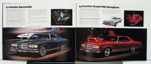 1975 Pontiac Ville Parisienne Catalina Laurentian Canadian Brochure French Text