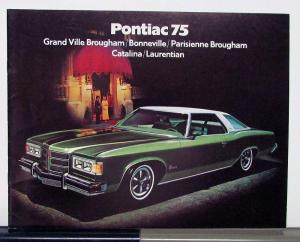 1974 Pontiac Ville Bonneville Parisienne Catalina Laurentian Canadian Brochure