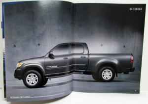 2004 Toyota SUV Truck & Car Sales Brochure Sequoia RAV4 Corolla Echo Matrix MR2