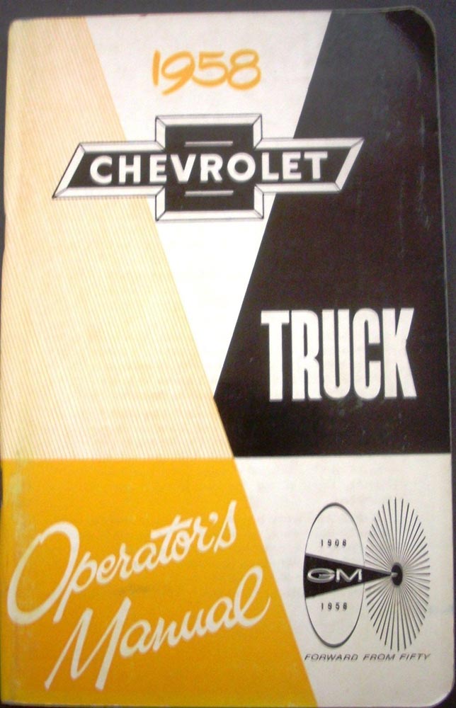 1958 Chevrolet Light Medium Heavy Duty Truck Canadian Owners Manual Original