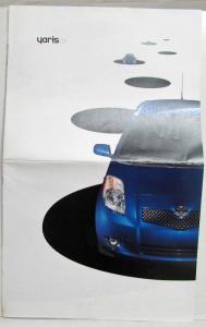 2007 Toyota Yaris Oversized Folded Sales Brochure