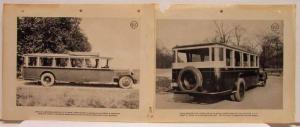 1927-1928 ACF Model L Parlor Coach Bus Photo Sheets Set of 2