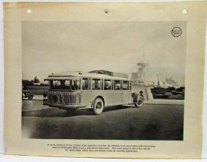 1927-1928 ACF Parlor Coach Bus with Observation Grill and Awning Photo Sheet