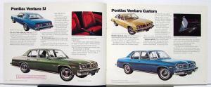 1975 Pontiac Ventura Canadian Brochure & Specifications With Catalytic Converter