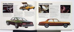 1975 Pontiac Ventura Canadian Brochure & Specifications With Catalytic Converter