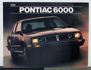 1982 Pontiac 6000 Canadian Sales Folder