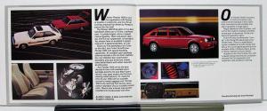 1985 Pontiac Acadian & 1000 Canadian Sales Brochure