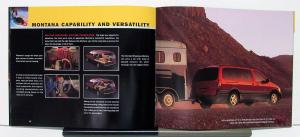 2001 Pontiac Montana Canadian Sales Brochure