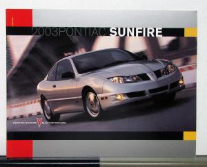 2003 Pontiac Sunfire Canadian Sales Brochure