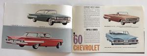 1960 Chevrolet Impala Bel Air Biscayne Corvair Canadian Sales Brochure