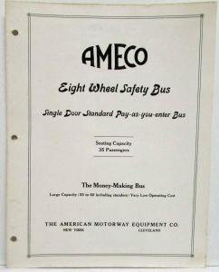 Ameco Eight Wheel Safety Bus Sales Brochure