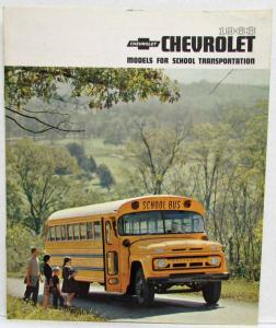 1963 Chevrolet Trucks Models for School Transportation Bus Sales Brochure