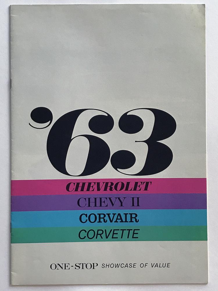 1963 Chevrolet Chevy II Corvair Corvette Canadian Sales Brochure
