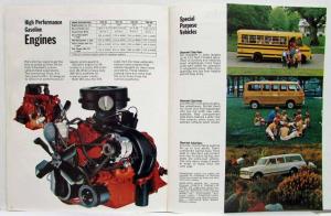 1970 Chevrolet School Bus Chassis Truck Movers Sales Brochure Original