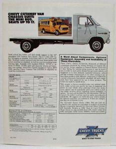 1980 Chevrolet Trucks School Bus Chassis Sales Brochure