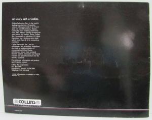 1987 Collins Buses Transporter Line Sales Brochure with Business Card