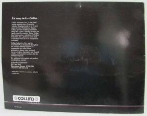 1987 Collins Buses Transporter Line Sales Brochure with Business Card