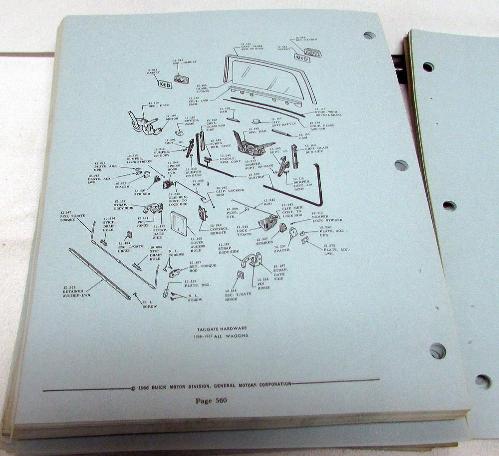 1967 Buick Parts Book Manual Catalog Riviera Gran Sport Skylark Special  LeSabre