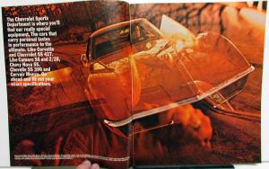 1969 Chevrolet Sports Department Brochure Corvette Camaro Nova Chevelle Corvair