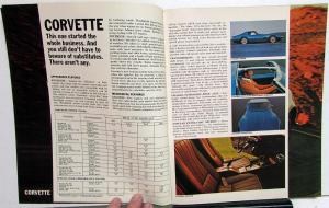 1969 Chevrolet Sports Department Brochure Corvette Camaro Nova Chevelle Corvair