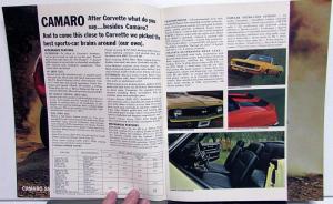 1969 Chevrolet Sports Department Brochure Corvette Camaro Nova Chevelle Corvair