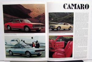 1968 Chevrolet Chevelle Camaro Nova Corvair Corvette Canadian Sales Brochure