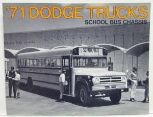 1971 Dodge Trucks School Bus Chassis Sales Folder