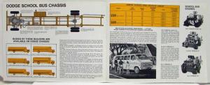 1971 Dodge Trucks School Bus Chassis Sales Folder