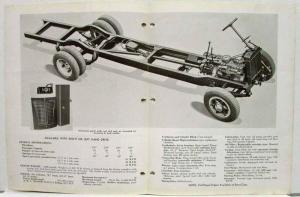 1938-1939 Federal Bus Chassis Specs B80 B85 & Dimensions and Price Sheet