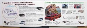 1968 Chevrolet Chevelle Custom Malibu Wagon Feature Accessories Sales Brochure