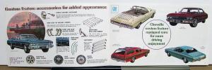 1968 Chevrolet Chevelle Custom Malibu Wagon Feature Accessories Sales Brochure