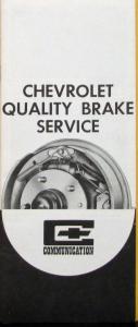 1968 Chevrolet Quality Brake Service Communication DEALER ONLY Original