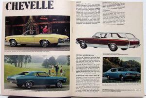 1968 Chevrolet Full Line Sales Brochure  SS 396 Malibu 300 Camaro Corvette Nova