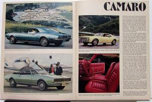 1968 Chevrolet Full Line Sales Brochure  SS 396 Malibu 300 Camaro Corvette Nova