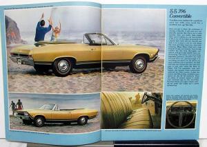 1968 Chevy Chevelle SS 396 Malibu Concours 300 Deluxe & Coupe Sales Brochure R1