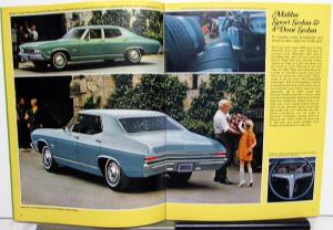 1968 Chevy Chevelle SS 396 Malibu Concours 300 Deluxe & Coupe Sales Brochure R1