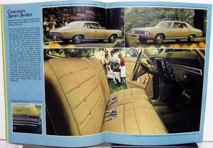 1968 Chevy Chevelle SS 396 Malibu Concours 300 Deluxe & Coupe Sales Brochure R1