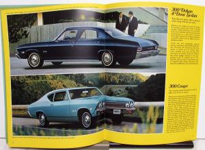 1968 Chevy Chevelle SS 396 Malibu Concours 300 Deluxe & Coupe Sales Brochure R1