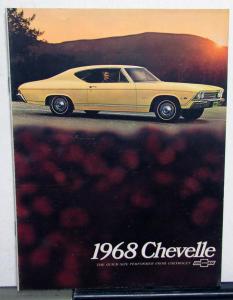 1968 Chevy Chevelle SS 396 Malibu Concours 300 Deluxe Coupe Sales Brochure Orig