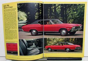1968 Chevy Chevelle SS 396 Malibu Concours 300 Deluxe Coupe Sales Brochure Orig