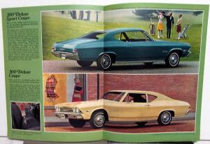 1968 Chevy Chevelle SS 396 Malibu Concours 300 Deluxe Coupe Sales Brochure Orig