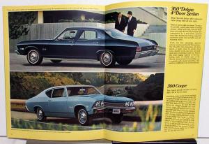 1968 Chevy Chevelle SS 396 Malibu Concours 300 Deluxe Coupe Sales Brochure Orig
