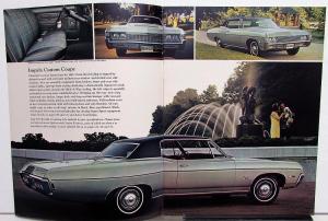 1968 Chevrolet Impala Caprice Bel Air Biscayne Sales Brochure Original