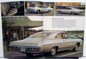 1968 Chevrolet Impala Caprice Bel Air Biscayne Sales Brochure Original