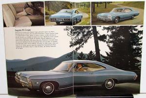 1968 Chevrolet Impala Caprice Bel Air Biscayne Sales Brochure Original