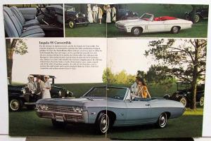 1968 Chevrolet Impala Caprice Bel Air Biscayne Sales Brochure Original