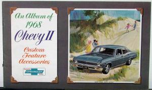 1968 Chevrolet Chevy II & Nova Custom Feature Accessories Sales Brochure Orig